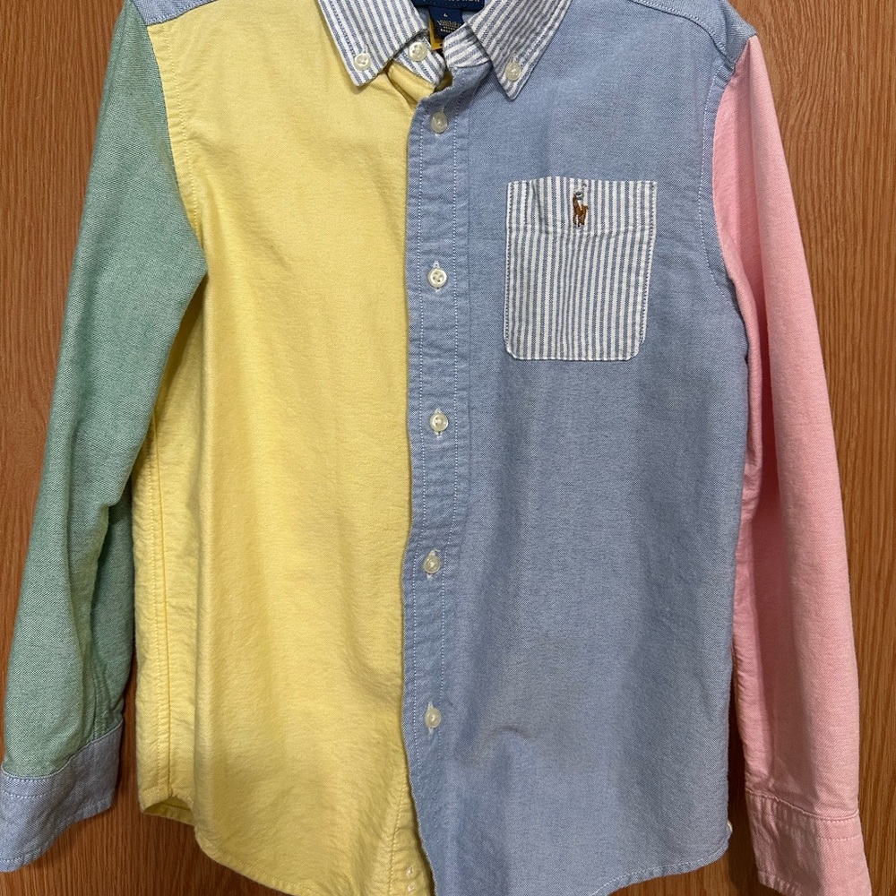 Polo by Ralph Lauren Pastel Colorblock Oxford Button-Down Shirt